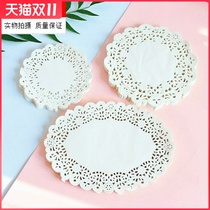 Snowflake pad paper Handbook cookies round box lace crisp kitchen fried food baking with oil-absorbing paper