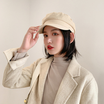 Octagonal hat children autumn and winter beret thin Korean version of tide ins Japanese autumn and winter British painter Net red wild tide