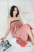  New products high-quality beauty salon special customer service home bath skirt bandeau skirt silk velvet and other rest sweat steaming clothes