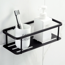 Stainless steel bathroom storage rack toilet shower gel rack wall hanging bathroom basket free of punching