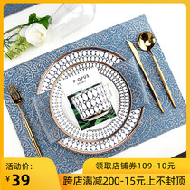 American light luxury home European high-end luxury Western placemats dinner plate mats heat insulation mats table mats small pieces