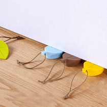 Creative Leaves Silicone Door Resistance Windproof Door Blocking Childrens Baby Anti-Clip Door Card Solid hanging door stopper door clamping door wedge