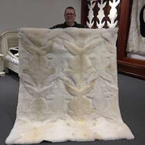 New Zealand snow-covered alpaca rump leather cushion cub wool blanket 1 8x2 1 m blankets