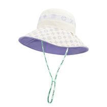 ICNMB sunscreen hat anti-ultraviolet sun hat with rope double-sided fishermans hat big hat brim hat female summer sun hat