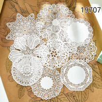 Judy handmade lace paper junkjournal hand account decorative paper accessories 10 models do not repeat:)