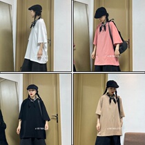  Weiwei shop womens tops canned oranges 2021 new large version of four-color light board T-shirt western style all-match thin