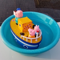 2021 summer children take a bath and play water pig grandfather Pirate Boat toys play water dog grandpa floating sailing boat men and women