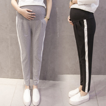 Pregnant womens pants Spring and Autumn New wear fashion pregnant womens leggings spring thin loose tide mom casual sports pants