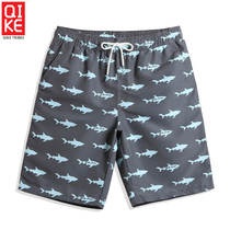 Anti-embarrassment beach pants mens quick-drying seaside surf swimming five-point shorts loose swimsuit can be in the water swimming trunks tide brand