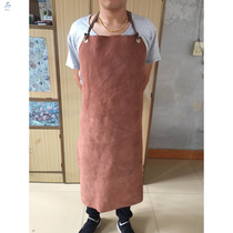  Pure cow leather whole leather electric welding apron heat insulation and abrasion resistant welds welding clothing Bull Leather Whole Pilao work group