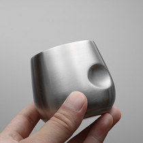 Treasurer recommended 18 10 stainless steel double insulation teacup water cup Wine cup handy cup Childrens cup anti-hot