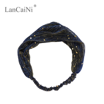 Korean adult hair band wash face mask makeup headband tulle simple versatile Hairband headgear women hair accessories