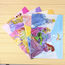 A4 test paper bill File Bag Princess cute folder snap storage kit student office stationery