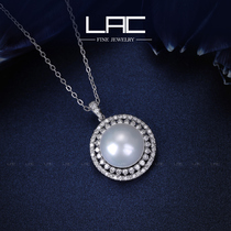 LAC high jewelry 18k golden Australian white pearl set ring earring pendant (chain not included)