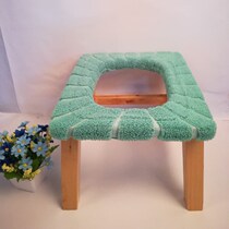 The elderly pregnant women and children rectangular solid wooden bucket stool seat seat squat toilet seat toilet pad toilet cover