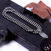 (Domestic spot) BWL logo silver chain bead chain blog Wall Leather silver chain pendant