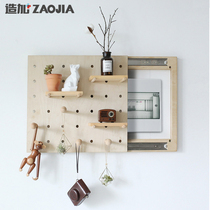 Electricity meter box can be pushed and pulled hole Board living room model room slide rail blocking box distribution box weak current box switch box decoration