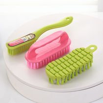 Random color shoe brush laundry brush soft hair cleaning shoe washing household clothes artifact long handle plastic small plate brush special
