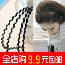 Head card Korean hipster simple personality adult wavy hair hoop cute female rubber band elegant decoration