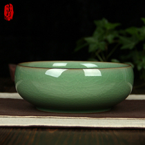 Longquan celadon ceramic creative ashtray European-style multi-function retro Chinese style home office ornaments