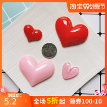 Hemp ball Korean love than heart 3D refrigerator stickers three-dimensional magnetic stickers big and small magnetic stickers photo decoration set