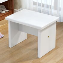 Solid Wood Changing Shoes Bench Shoe Cabinet Home Doorway Full Shoe Stool-Style Shoe Rack in the door can be sat on the shoe stool starter simple stool