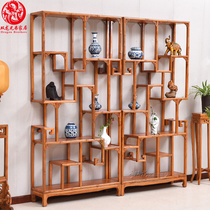 New Chinese antique frame Bamboo partition frame Entrance frame display frame Solid wood display frame Qishi frame Simple antique furniture