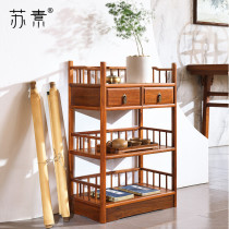 Susu Private Customized | Redwood shelf large fruit-raw sandal collection bookcase Myanmar flower pear simple bookshelf