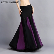 Belly Dance Fish Tail Skirt Woman 2022 new bottom half large swing dress with hip practice Sexy Performance Oriental Dance Dress