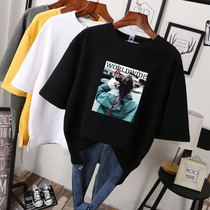 womens plus size spring summer clothing 2022 new short sleeve T-shirt fat girl half sleeve meat shirt bottoming shirt