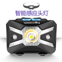 Walson 577 night fishing headlight super bright LED charging head mounted super long battery life flashlight light trumpet Special