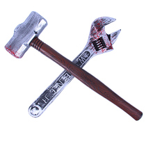 Halloween high simulation weapon hammer wrench program performance shooting props Stage tricky funny childrens toys