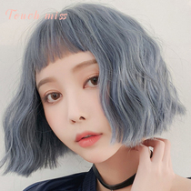 TOUCH MISS net red short curly hair natural realistic female short hair handsome corn hot full headgear fashion wig set