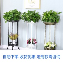 Eurostyle green flower shelf Home Multi-level indoor province space economy sturdy living room balcony Multi-meat flowerpots Flower shelf