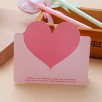 Love puzzle greeting card heart-shaped creative Valentines Day beautiful small card to write love letters Message paper card love words handwritten