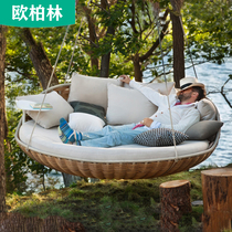 Outdoor Balcony Large Hammock Bench Indoor Suspension Hammock for home Bedroom rocking bed net Red folk Sleeping Hammock Bed