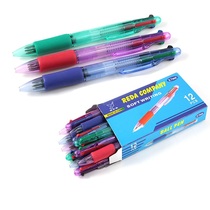 4-color ballpoint pen red black blue green multi-color ball pen multi-purpose original ball pen