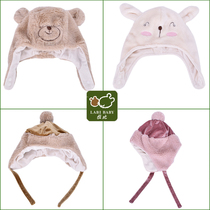 Blonde Rabbi autumn winter hat warm rabbit plush hat warm plush plus velvet baby male and female baby ear protection