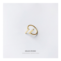 G S Parallel Designer Rings Small Crowdpole Minimalist Geometric Lines T Opening Rings