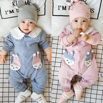 Ultra Cute Baby Suit Womens Baby Clothes Woman Baby Full Moon 100 Days Little Princess Ocean Gas Baby Girl Spring Spring Dress Cute