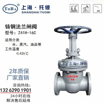Z41H-16C Cast steel flanged gate valve High temperature steam gate valve DN200 250 300 350 400 500