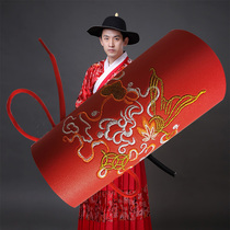 Embroidered Hanfu Wrist cuff accessories Flying fish suit trolling round neck robe Ancient martial arts archery hand guard Mens and womens arms