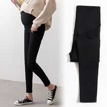 Pregnant Woman Jeans Spring Autumn Long Pants Thin Out of Pregnant Woman Pants Spring Loaded With Underpants Fashion Black Small Feet 90%