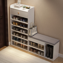 In the entrance door changing shoes stool into the family door Shoe cabinet can be used for home six floors wearing shoes stool small size narrow shoe rack and stool