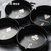 State life round anti-drop ashtray home office high-end ornaments living room Nordic creative ashtray