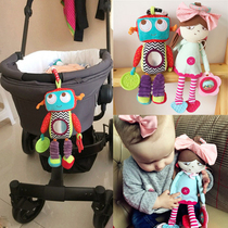 Baby bed pendant cart Robot newborn bed bell Wind bell Male and female children ragdoll baby cloth plush toys