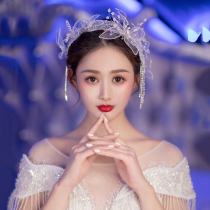 New Mori handmade hairband bridal tassel beaded hairband wedding dress elegant headdress photo styling accessories