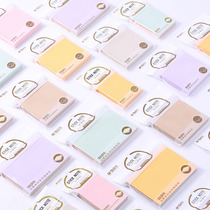 Nordic Modilan cute cartoon small fresh sticky notes paper post-it notes office students free stickers can be torn N times stickers