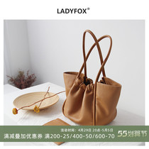 Autumn Winter Genuine Leather Big Bag Woman Large Capacity Tote Bag Single Shoulder Wings Bag Cow Leather Handbag Soft Casual Cloud Bag bag