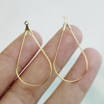 Domestic 14K Packs Gold Accessories Drop Styling Frame Diy Personality Exaggerated Earrings Earrings Handmade Ornament Accessories Material